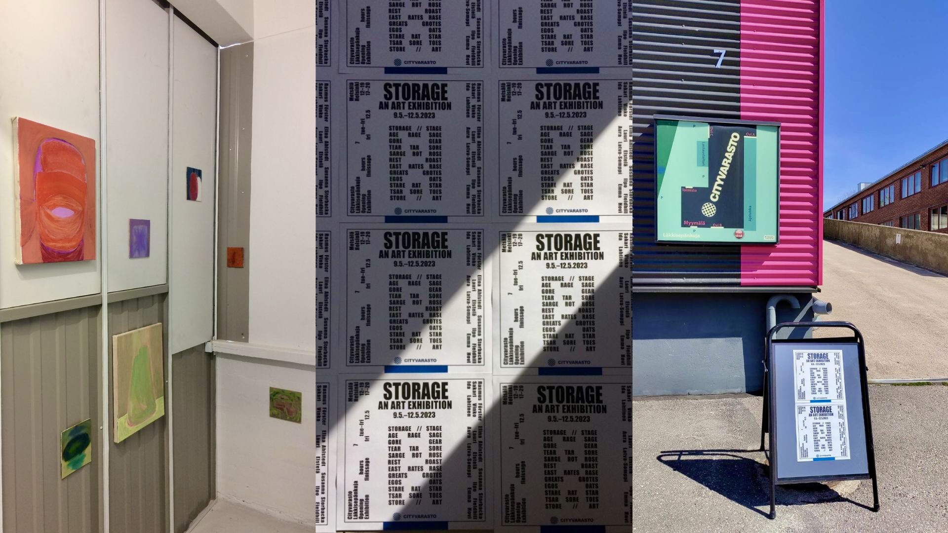 Taidenäyttely pienvarastoissa