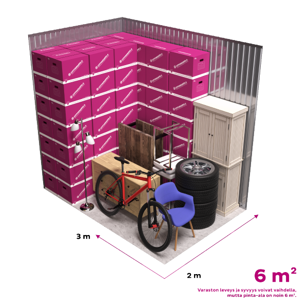 Cityvaraston 6 m² pienvarasto